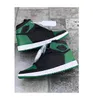 1 حذاء كرة سلة خضراء من الصنوبر الخضراء 1S 1S سوداء في الهواء الطلق أحذية رياضية 555088-030 مع صندوق US5 5-12208Y