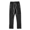 Men's Multi Pockets Hip Hop Drawstring Pants Overalls Cargo Loose Trousers Hiking Regular Fit High Quality Casual Pant