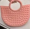 Push sensory fidget leksak handväska silikon gummi handväskor plånböcker hjärtformad bubbla bollfinger pussel stress relief gåvor-ct23