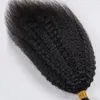 Ali Magic Kinky Straight Bulk Hair Extensions för flätor Ingen Weft Brasilian Grov Yaki Naturlig Svart Färg 14 16 18 20 22 24 26inch