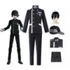 Anime Danganronpa Saihara Shuichi Detektyw Uniform Hat Cosplay Costume Pełny zestaw Y0913