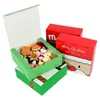 Wesołych Świąt Boże Narodzenie Candy Boxes Santa Claus Snowman Chocolate Prezent Pakowanie Box Torba Boże Narodzenie Nowy Rok Partia Favors Supplies