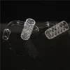 Two Styles 100% Pure Beveled Edge Smoking Quartz Banger 14mm 18mm 90 degree Nails Male Female For Glass Bongs Ash Catchers