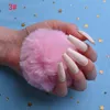 24 Adet Ombre Ombre Akrilik Çivi Tasarım Ile Doğal Uzun Balerin Tabut Yanlış Tırnaklar Kadınlar ve Kızlar için Tam Kapak Nail Art