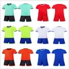 2021 Soccer Jersey Sets smooth board 6095 blue shirt sweat absorbing breathable and soft children's training suit 09