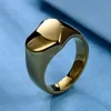Blank Heart Chunky Ring Band Women Men Love Stainless Steel Gold Plated Signet Rings Lovers Finger Military Hip Hop Fashion Jewelry Will and Sandy