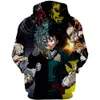 Anime Cartoons My Hero Academia Boku Ingen Hero Academia Izuku Midoriya Shoto Todoroki Cosplay Kostym Pullover Hoodie Sweatshirts Y0804