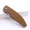 Fast Shipping Smke Knives TRM Atom Pocket Folding Knife Satin 14C28N Blade Micarta Handle Tactical Survival Knife Outdoor Camping Tools