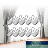 120 st Silver Curtain Clips Hooks Wide Flat String Party Lights Hanger Wire Holder för dusch Heminredning Bilder Art Craft Fabrikspris Expert Design Kvalitet