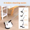 Automatisk Sweeper Hand Push Magic Broom och Dustpan Set Mopping Machine Rostfritt stål 3 IN1 Hushållsrengöringsverktyg