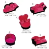 1/6 poppenhuis Fancy Couch Rose Pink Sieraden Opslag Organizer Flip Can Open Compartments Fauteuil Sofa Box Gift