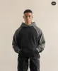 Sweats à capuche pour hommes Sweatshirts Patchwork Hoodie Hommes Femmes 1: 1 Haute Qualité Noir Gris Épissage Blanc Oversize Pulls