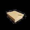 1080ML Kraft Paper Fried Food Disposable Lunch Packaging Boxes for Restaurant Salad Party Baking