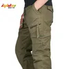 Mannen Cargo Pants Multi Pockets Militaire Tactische Broek Mannen Uitloper Streetwear Army Straight Slacks Casual Lange Broek 211201