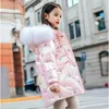 Doudoune d'hiver pour enfants manteau long rembourré pour filles -30 degrés enfants habit de neige vêtements froids enfant Parka vêtements TZ893 H0910