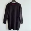여성 스웨터 캐주얼 니트 콘트라스트 색상 긴 소매 가을 패션 고품질 클래식 여성 스웨터 브랜드 럭셔리 숙녀 칼라 코튼