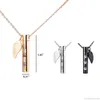 Pendant Necklaces Stainless Steel Cylinder Cremation Urn Necklace For Ashes Memorial Keepsake With Sealing Rubber Ring Jy12 21 Dro5459414