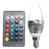 Lâmpadas RGB LED LED luzes E12 E14 3W 16 Cores Mudança + 24keys IR Controlador Remoto