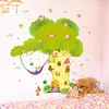 Wall Stickers [SHIJUEHEZI] Cartoon Balloons DIY Animals Trees Mural Decals For Kids Rooms Baby Bedroom Nursery Home Decoration