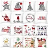 45cm joyeux noël taie d'oreiller housse de coussin taie d'oreiller décorations pour la maison noël ornement bonne année 2021 5 pièces HH21-704