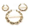 Drxjewelry 30mm-100mm Hiphop Anpassad Namn Örhängen Bamboo Style Rostfritt stål Anpassad örhänge för kvinnor Present