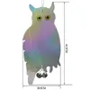 Owl Bird Repellent Control Scare Device Laser Reflective Fake Owl Scares Bird Pigeons Woodpecker Repellent Garden Supplies CCF7449