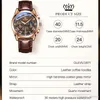 OLEVS Top Marke Herren Quarzuhr Nachtleuchtende Business Wasserdichte Luxus Uhren Lederband Relogio Masculino Multifunktions Sechs-hand Wris