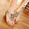 Zomer Sandalen voor Vrouwen Crystal Wedge Hakken Dames Schoenen Clip Teen Sandaal 2021 Slip op groot formaat Casual Elegant Vrouwelijk Schoeisel