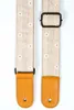 High quality 3 pieces ukulele straps stock ukubelt cotton guitarstrap belts linen material with leather head ukelele strap belt1350384