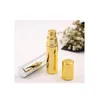 Brilliant Gold Silver 5 ml Refillable Przenośny Mini Bottle Aluminium Atomizer Spray Puste Butelki Spray Container SN3291