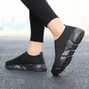 Sneakers Women Shoes Knitting Sock Sneakers Women Slip on Flat Laides Walking Shoes Woman Loafers Flats Tenis Famela Plus Size Y0907