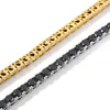 Hip Hop 4mm Iced Out Black 1 Row CZ Tennis Chain Armband för män Kvinnor Unisex Fashion Rock Smycken