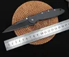 Couteau pliant Flipper à ouverture rapide assistée de qualité supérieure 1660, lame revêtue de titane noir 8Cr13, manche en acier inoxydable avec boîte de vente au détail