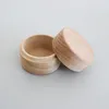 Mini Round Wooden Storage Boxes Ring Box Vintage decorative Natural Craft Jewelry box Case Wedding Accessories For Women Gift54 Q2