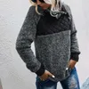 Winter Sweatshirt Kvinnor Tjockad Plysch Fluffy Sweatshirt Varm Höst Långärmad Hög Neck Fleece Sweatshirts Kvinna 210930