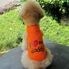 Vêtements pour chiens Ovely maman papa vêtements pour animaux de compagnie été chiot t-shirt gilet pour petits chiens Shih Tzu carlin chemises en gros vêtements animaux produits