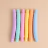 Macaron Mini 1.9x15cm Tubes Sensory ADHD Toy för vuxen Fidget Stress Lindra autism Anti Stress Plast Squeeze