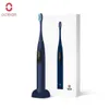 Oclean X PRO Brosse à dents électrique sonique à écran tactile intelligent 32 niveaux IPX7 étanche 2 heures de charge rapide Application de support de nettoyeur de dents intelligent pour IOS Android - Bleu