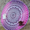 Mandala Round Tapestry Sommarstrand Picnic Kasta Rug filt Böhmen Mats Hem Textil Trädgård Multifunktionell användning 211124