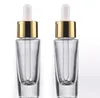 Fabrikpreis 15 ml kosmetische Glas-Serum-Tropfflaschen klar 15 ml kleine Ölflasche aus Glas SN3317