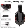 Gry Przewodowe USB Słuchawki z mikrofonami Gaming Headset 3.5mm Jack dla PS4 PC komputera Laptop Telefon komórkowy