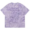 Harajuku söt björn Tshirt Streetwear Sommar Oversize T Shirt Kvinnor Kortärmad Top Kvinna Tee Hip Hop Tie Dyed Tshirts 210720