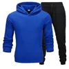 High Quality Tracksuits Men's Clothing Fashion Hooded letter Printed Hoodies Sweatpants Men Winter Cotton Warm Jogging Suit Man