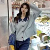 Women's Vests Autumn Idle Style Top Sweater Retro Soft Glutinous Long-Sleeved Cardigan Coat Winter Women Stra22