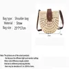 手作りのラタン織りストローバッグ女性のための夏のビーチバッグ2021ボヘミアメッセンジャークロスボディバッグ