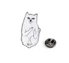 Nieuwe Animal Cartoon Emaille Grappige Luie Katten met Banaan Ontwerp Broche Pins Button Revers Corsage Badge voor Vrouwen Mannen Kind Mode-sieraden Gift