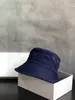 Azul escuro designer balde chapéu carta completa impressa dentro das mulheres chapéus de sol de alta qualidade luxo feminino sunhat6871438