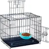 Caisse pour chien bol amovible en acier inoxydable pour chiens suspendu Cage pour animaux de compagnie tasse Coop grand