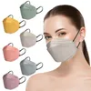 KN95 mask disposable fish mouth diamond pattern protection Morandi color 3D three-dimensional independent face mask