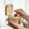 123pcs Criativo DIY 3D Tesouro Caixa De Madeira Jogo De Madeira Montagem de Brinquedo Presente Para Crianças Adolescentes Adulto LK502
